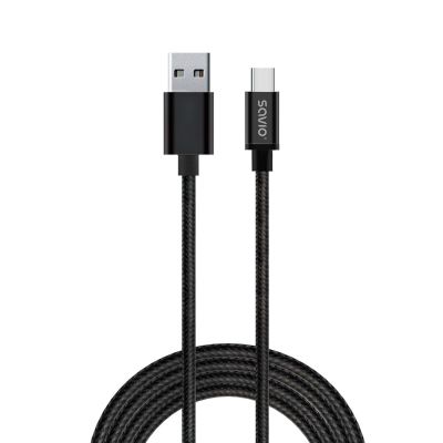 SAVIO CL-129 Kabel (USB Typ C - USB 2.0 Typ A; 2 m; schwarz)