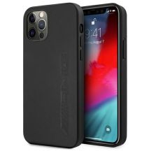 AMG Lederhülle mit Heißprägung für iPhone 12 Pro Max – Schwarz