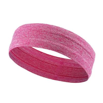 2. Elastisches Stirnband aus Stoff zum Laufen Fitness orange