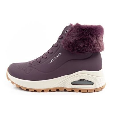 2. Skechers Uno Rugged Damen Isolierte Winterstiefel Lila