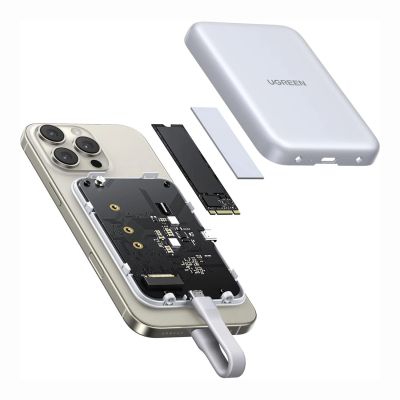 2. Ugreen M.2 NVMe SSD Magnetgehäuse – Weiß