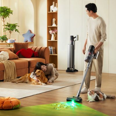 7. UWANT V800 Bodenstaubsauger mit automatischer Entleerungsstation – Grau