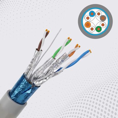 9. Extralink CAT6A FFTP (F/FTP) verdrilltes 305-m-Netzwerkkabel für den Innenbereich