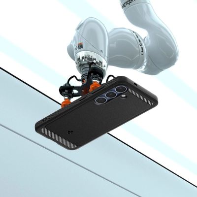 6. Spigen Rugged Armor Mag MagSafe Hülle für Samsung Galaxy S25 - Mattschwarz