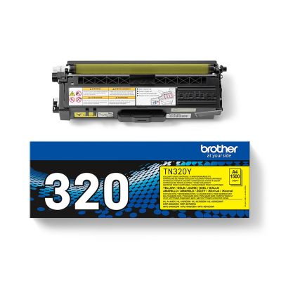4. Brother TN-320Y Tonerkartusche, 1 Stück, Original, Gelb