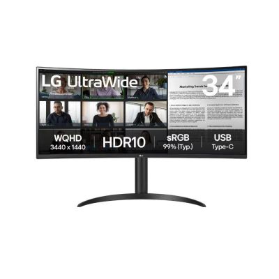 7. LG 34WR55QK-B Computermonitor 86,4 cm (34") 3440 x 1440 px Wide Quad HD Schwarz