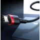 7. Baseus CATKLF-AL91 USB-C – USB-C PD QC-Kabel 100 W 5 A 480 Mbit/s 2 m – Schwarz und Rot