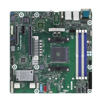 ASRock X570D4U Motherboard 1x AM4 AMD Ryzen X570 (SATA, 2xM.2, 2xGbE, IPMI)