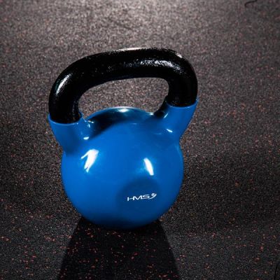 35. Blaue HMS KNV12 Kettlebell aus Gusseisen, 12 kg