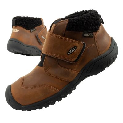 Keen Junior Kootenay Wasserdichte braune Stiefeletten