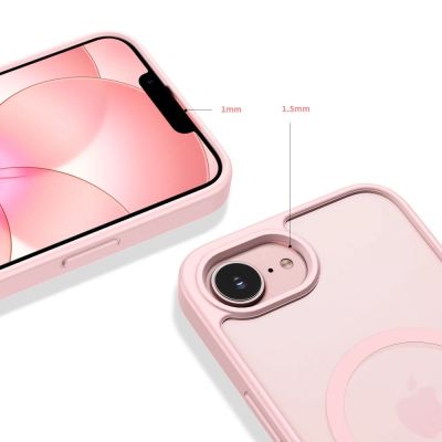 3. Tech-Protect BasicMag MagSafe Hülle für iPhone 16e / 17e – Mattrosa