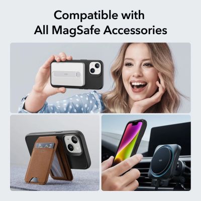 5. ESR Classic Hybrid Halolock MagSafe Hülle für iPhone 14 Plus – Schwarz