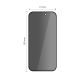 3. Tech-Protect Glass Spy+ 2er-Pack Sichtschutzglas für iPhone 16 Pro Max /17 Pro Max