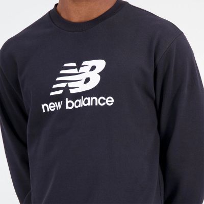 4. New Balance Essentials Stacked Logo French M MT31538BK Sweatshirt