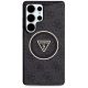 3. Guess 4G Glitter Triangle Buttons MagSafe Hülle für Samsung Galaxy S25 Ultra Schwarz