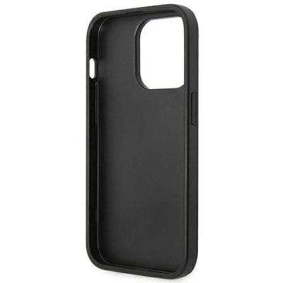 7. Guess Saffiano Strap Case für iPhone 14 Pro - Schwarz