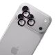4. 3MK Lens Protection Pro Schwarzes gehärtetes Glas für iPhone 18 Pro / 18 Pro Max – Burgunderrot