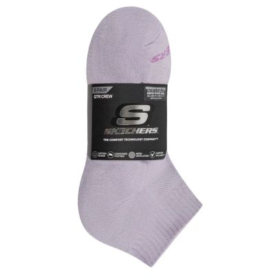 2. Skechers 5er-Pack Unisex 1/2 Frottee Viertelrund-Sneaker S602095-501 Lila 35-38