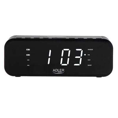 21. ADLER AD 1192b schwarzes Radiowecker