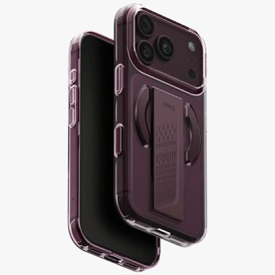 Uniq Heldro Air Magclick Ladehülle für iPhone 18 Pro / 17 Pro - bordeauxrot
