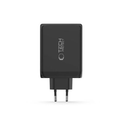 3. Tech-Protect NC200W-GaN 4-Port 200W Wandladegerät - Schwarz