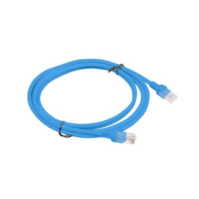 2. UTP-Patchkabel Lanberg PCU5-10CC-0200-B (RJ45 - RJ45 ; 2m; UTP; Kat. 5e; blau)