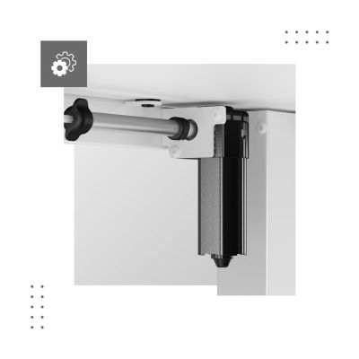 8. MA-Leader 7.0 Weißer elektrischer Schreibtisch