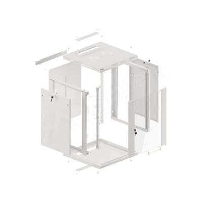 15. Lanberg WF01-6615-10S 15HE Rack-Wandschrank, Grau