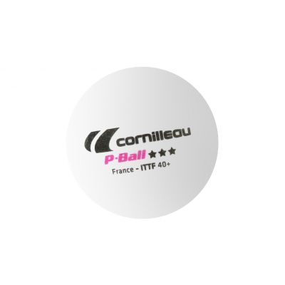 Cornilleau P-BALL ITTF Tischtennisbälle weiß 3 Stk.