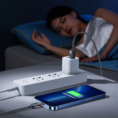 8. Joyroom A4 USB-C/ Lightning 20 W 1,2 m Kabel mit Display – Schwarz