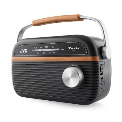 6. JVC Tragbares Radio RA-E215G Grau