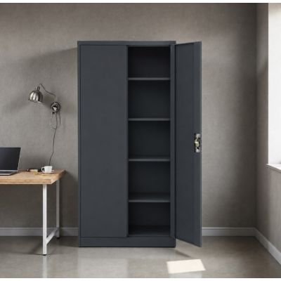 4. Iron Mate MARS Metall-Garagenschrank 185 x 90 x 45 Anthrazit RAL7016