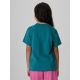 2. Normales T-Shirt mit Aufdruck für Mädchen 4F 4FJKAW26TTSHF4428-46S