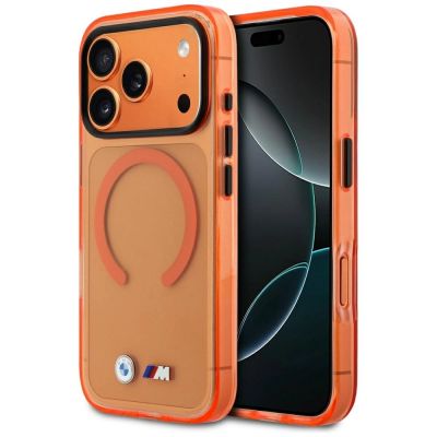 BMW M IML MagSafe Hülle mit Metalllogos für iPhone 17 Pro Max – Pro Orange