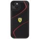 3. Ferrari Twist Metal Logo-Hülle für iPhone 15 Plus – Schwarz