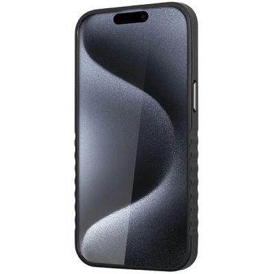 5. Audi Echtledertasche mit MagSafe für iPhone 15 Pro – Schwarz und Rot