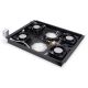 4. Digitus 19"-Lüftungspanel für Serverschränke der Unique-Serie, 4 x Lüfter, Thermostat, Schwarz