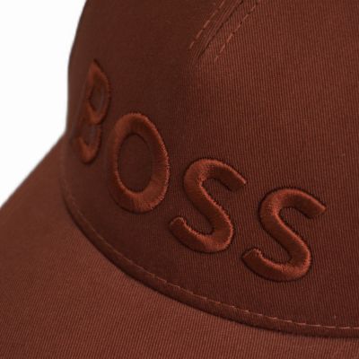 5. Hugo Boss Medium Brown Sevile Baseball Cap - 50483178-211