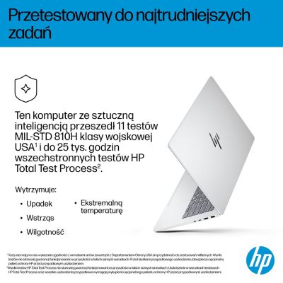 6. HP OmniBook 7 AI 14-fr0003nw Intel Core Ultra 5 225U Laptop, 35,6 cm (14") 2K, 16 GB LPDDR5-SDRAM, 512 GB SSD, Wi-Fi 6E (802.11ax), Windows 11 Pro, AI PC, Silber