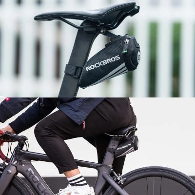 4. Rockbros C28 Fahrradtasche unter dem Sattel – schwarz