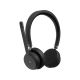 5. Lenovo Kabelloses VoIP-Headset mit kabellosem Kopfbügel, Bluetooth-fähig für Büro/Callcenter, Schwarz