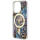 6. Guess GUHMP14LHLEOPWB iPhone 14 Pro 6.1" Blau/Blau Hardcase Leopard MagSafe