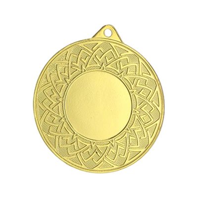 2. Goldmedaille mit Platz für ein 25-mm-Emblem – Stahl