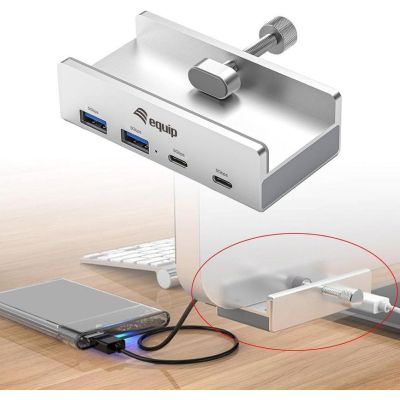 4. Ausgestattet mit 128967 Hubs und USB 3.2 Gen 1 (3.1 Gen 1) Typ-A 5000 Mbit/s Aluminium