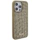 4. Guess Disco Metal Script Hülle für iPhone 15 Pro Max – Gold