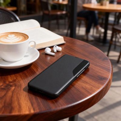 3. Tech-Protect Smart View Hülle für Samsung Galaxy A37 5G – Schwarz