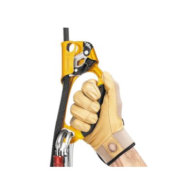 2. Petzl ASCENSION Steigklemme rechts, schwarz und gelb