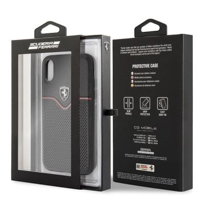 7. Ferrari Hardcase FEOVEHCI65BK iPhone Xs Max schwarz/schwarz Off Track Victory