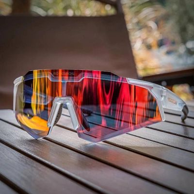 6. Rockbros SP291 Photochrome UV400 Radsportbrille - Weiß