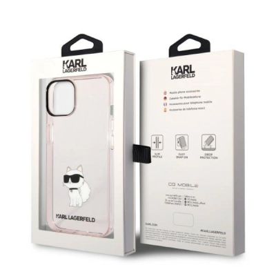 8. Karl Lagerfeld KLHCP14MHNCHTCP iPhone 14 Plus 6,7" rosa/rosa Hardcase Ikonik Choupette